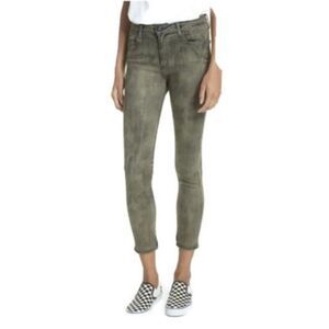 BROCKENBOW Reina Skinny High Waist Jeans Size 26 Camille Camo Green Camouflage